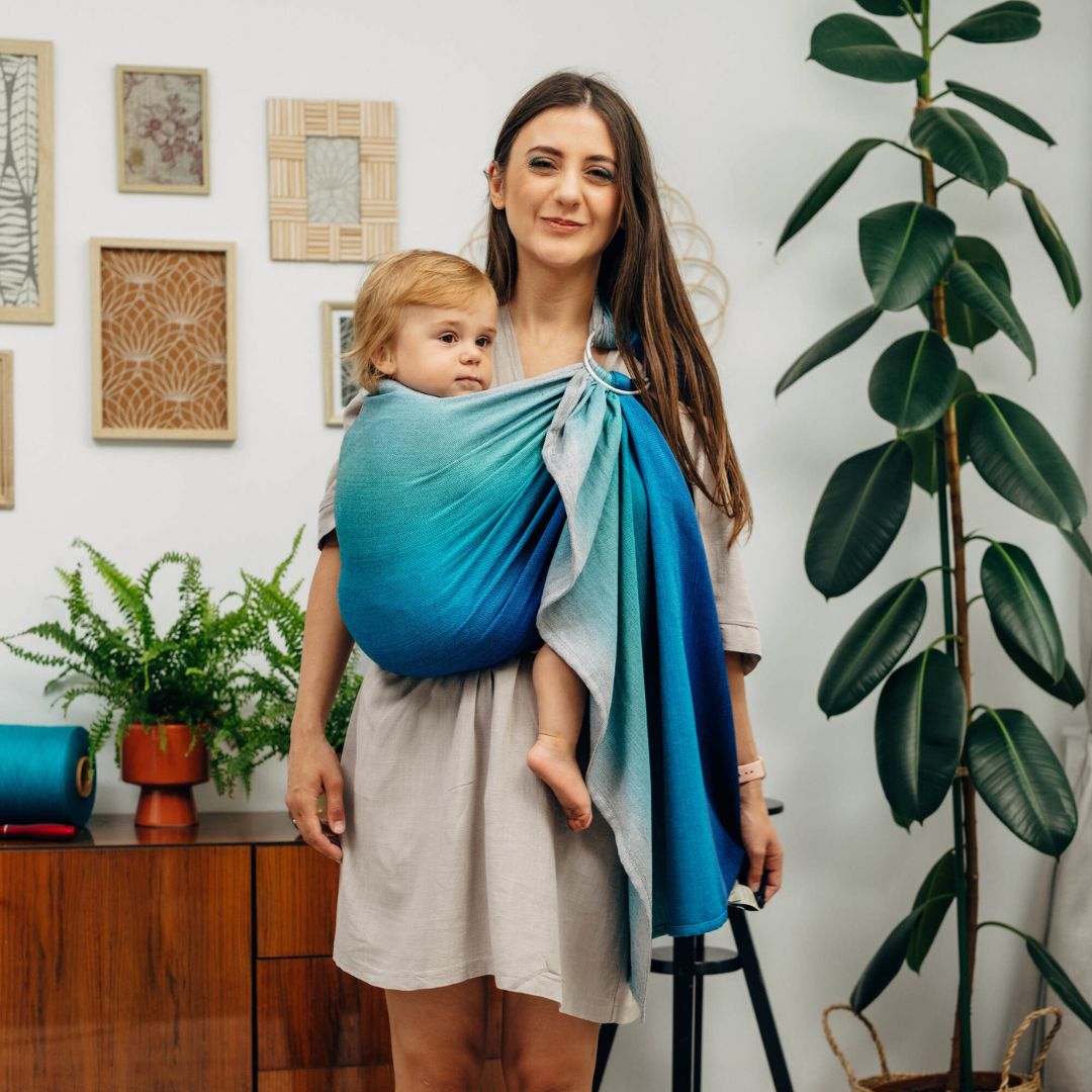 LennyLamb-LennyLamb Ring Sling - Airglow (100% Cotton) - Cloth and Carry