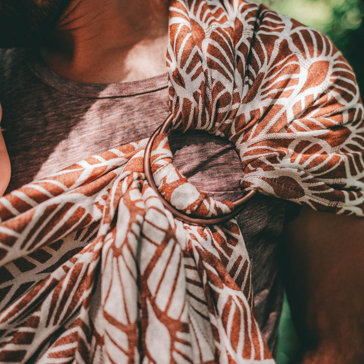 Neko Slings-Neko Slings - Woven Ring Sling - Mocha (Linen) - Cloth and Carry