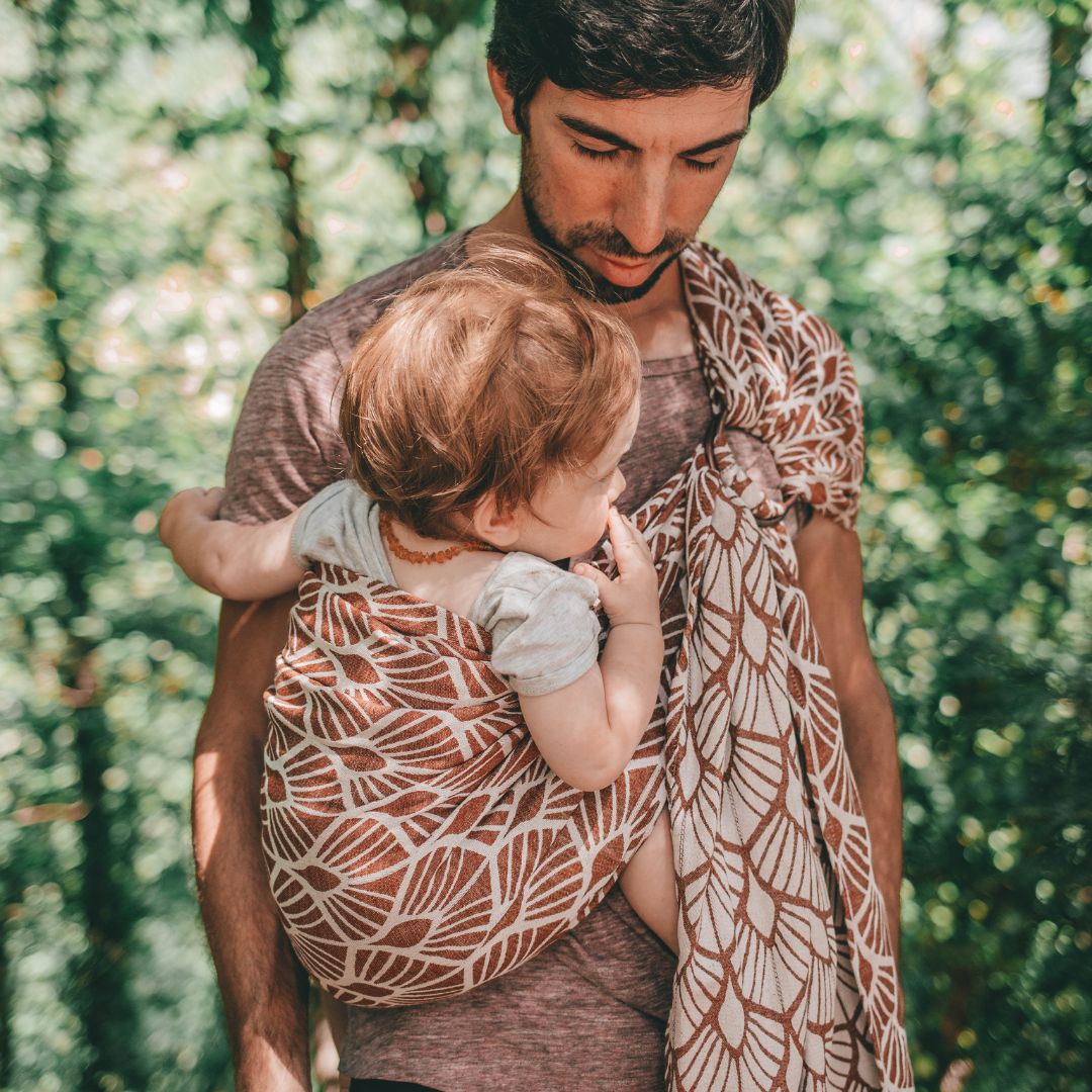 Neko Slings-Neko Slings - Woven Ring Sling - Mocha (Linen) - Cloth and Carry