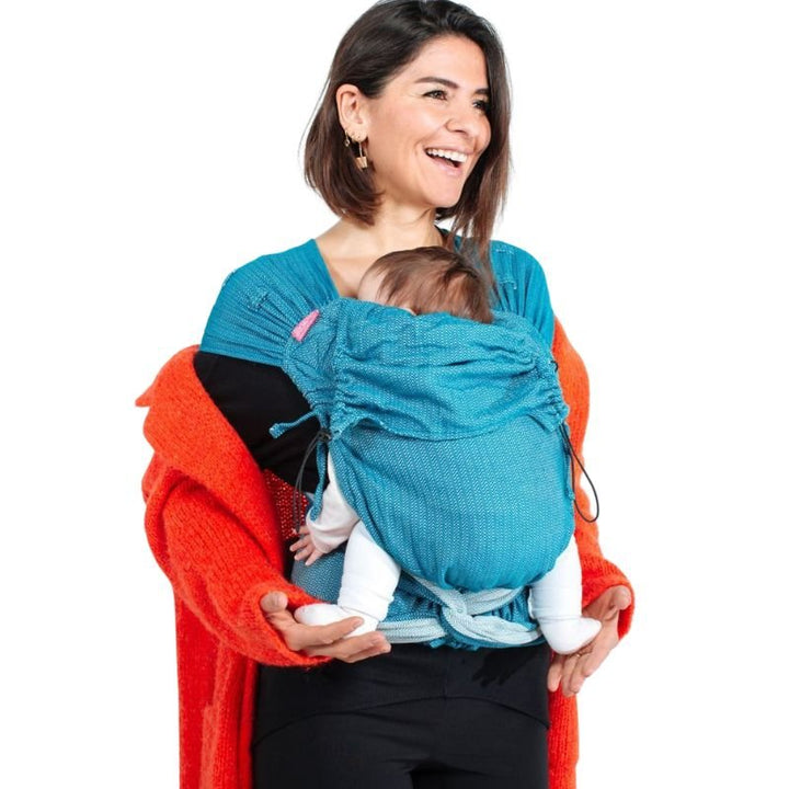 Neko Slings-NekoTai Meh Dai - Ocean Rise - Baby Size - Cloth and Carry