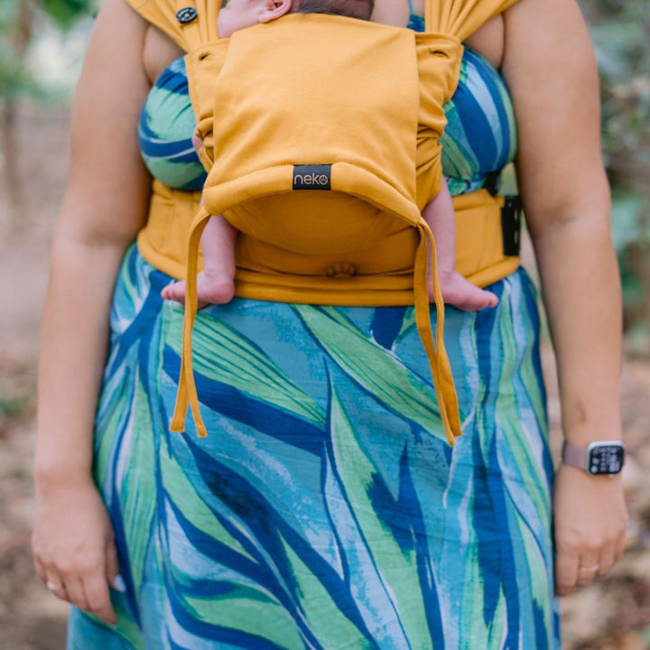 Neko Slings-Neko Tiny Hybrid Newborn / Preemie Baby Carrier - Chai Tea - Cloth and Carry