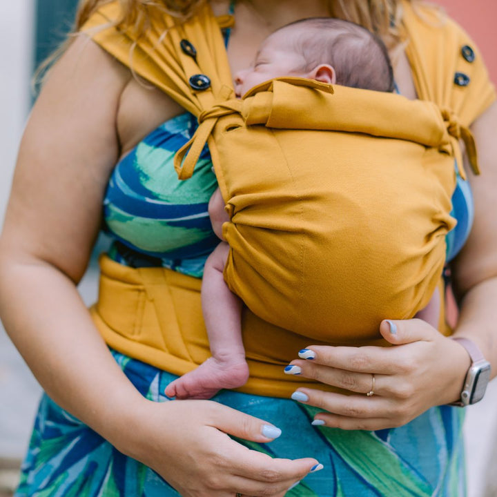 Neko Slings-Neko Tiny Hybrid Newborn / Preemie Baby Carrier - Chai Tea - Cloth and Carry