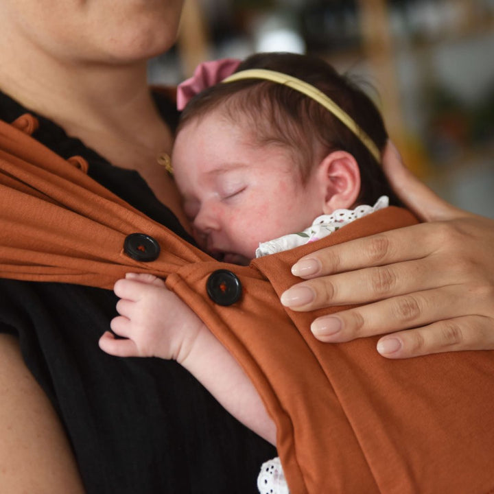 Neko Slings-Neko Tiny Hybrid Newborn / Preemie Baby Carrier - Cinnamon - Cloth and Carry