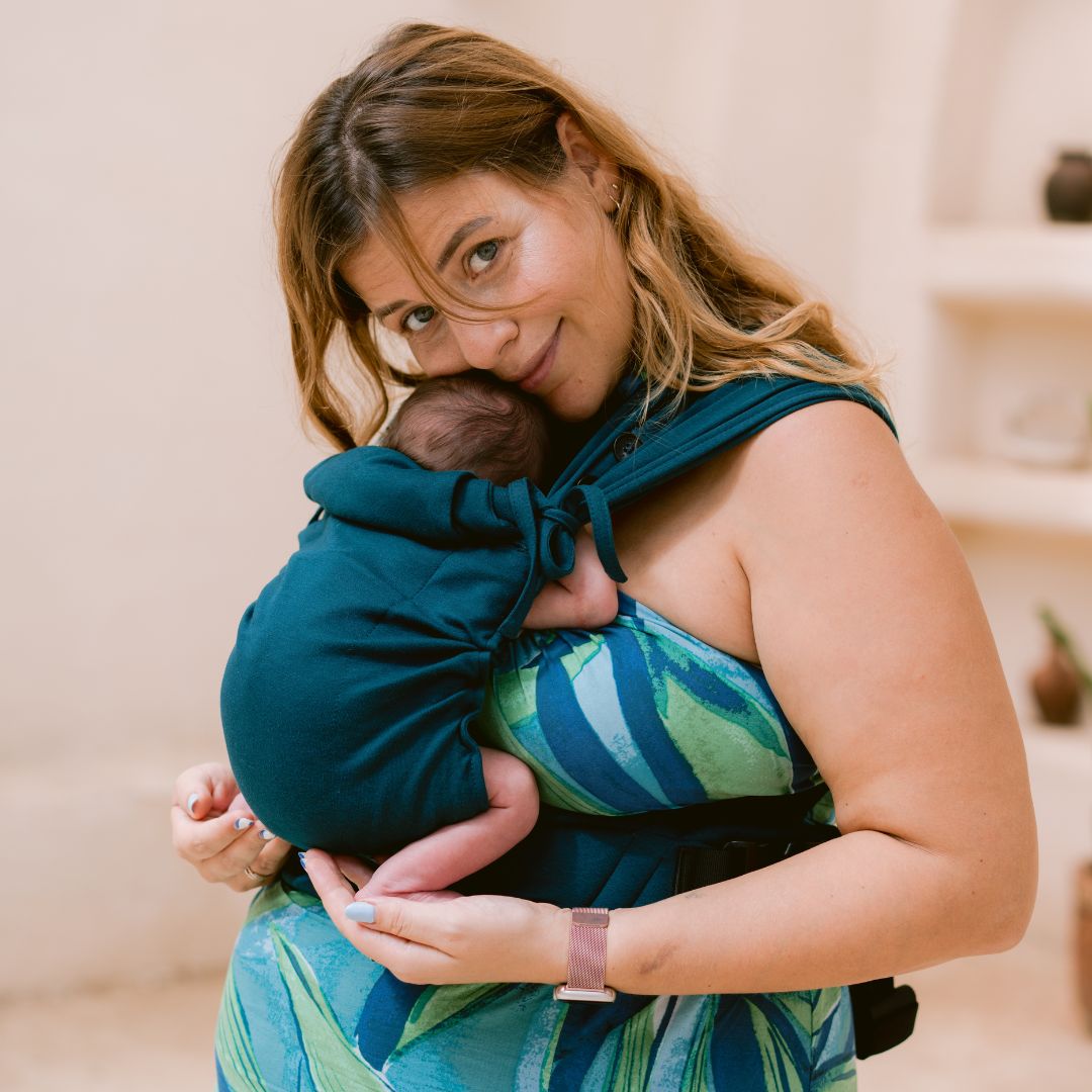 Neko Slings-Neko Tiny Hybrid Newborn / Preemie Baby Carrier - Evergreen - Cloth and Carry