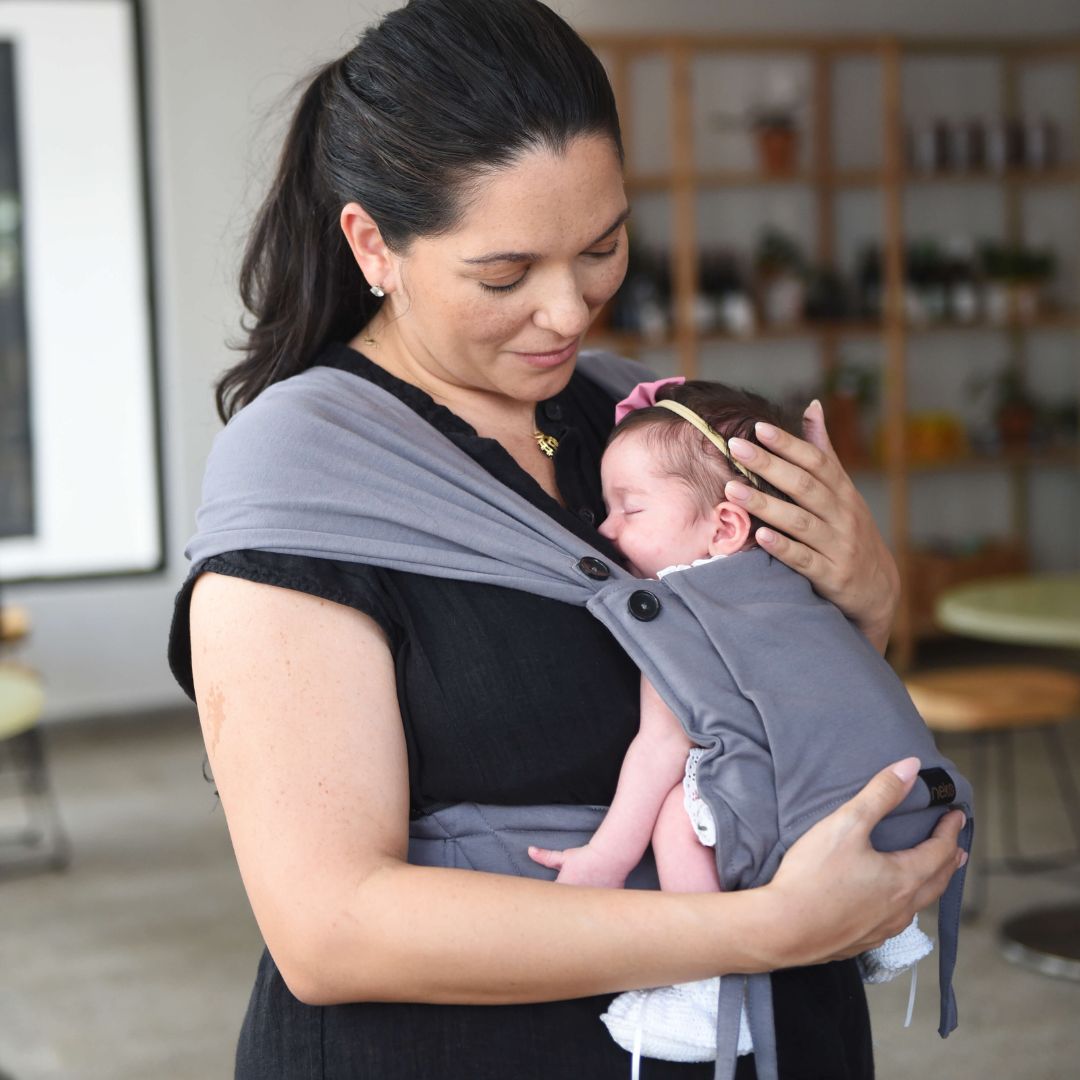 Mochila Evolutiva Portabebé Neko Smart Air Baby Grey Diamond