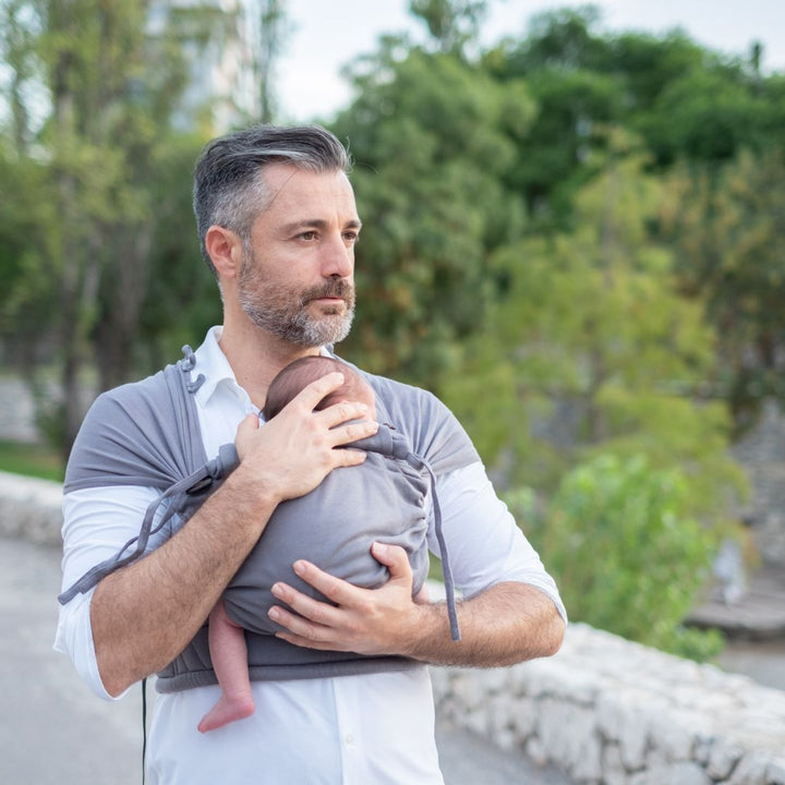 Neko Slings-Neko Tiny Hybrid Newborn / Preemie Baby Carrier - Grey - Cloth and Carry