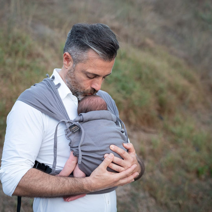 Neko Slings-Neko Tiny Hybrid Newborn / Preemie Baby Carrier - Grey - Cloth and Carry