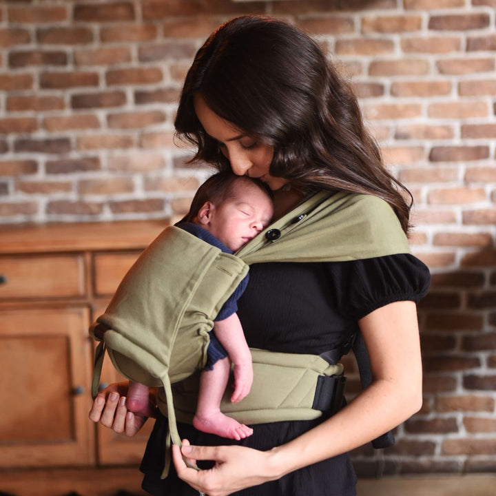 Neko Slings-Neko Tiny Hybrid Newborn / Preemie Baby Carrier - Olive - Cloth and Carry