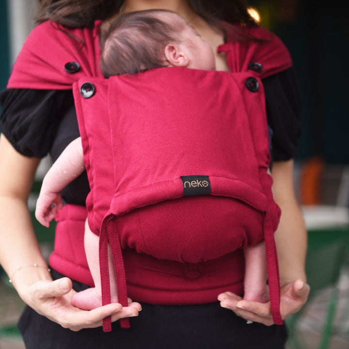 Neko Slings-Neko Tiny Hybrid Newborn / Preemie Baby Carrier - Sangria - Cloth and Carry