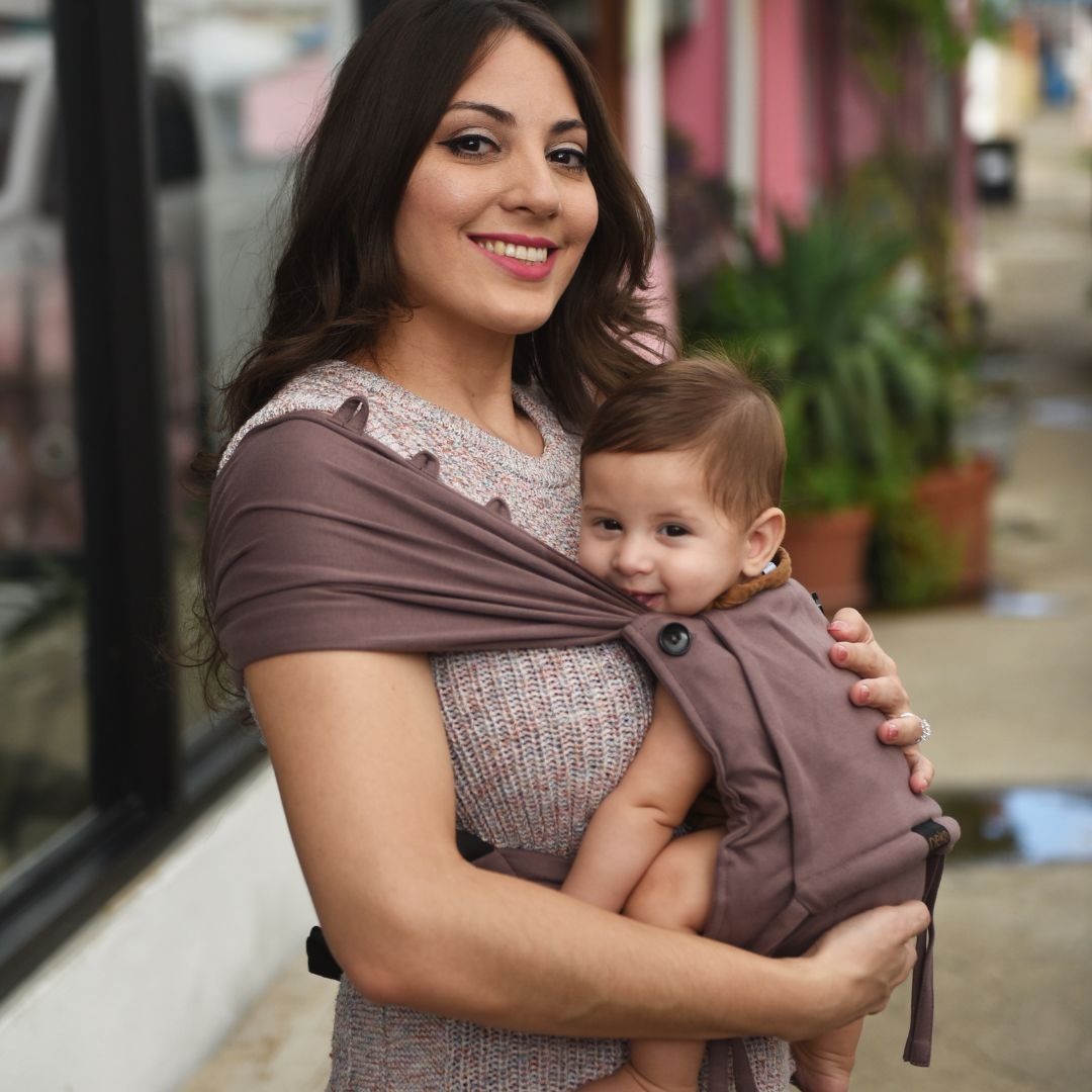 Neko Slings-Neko Tiny Hybrid Newborn / Preemie Baby Carrier - Taupe - Cloth and Carry