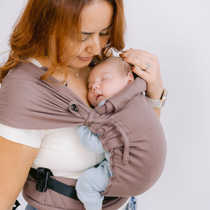 Neko Slings-Neko Tiny Hybrid Newborn / Preemie Baby Carrier - Taupe - Cloth and Carry
