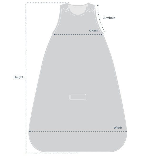 Woolbabe-Woolbabe Duvet Hip Dysplasia Sleeping Bag - Tide - Cloth and Carry