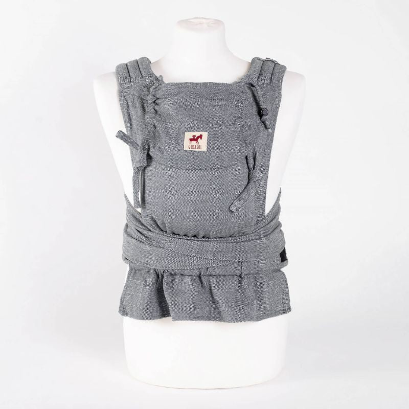 Girasol-Girasol MySol Half Buckle Carrier (Recycled Cotton) - Tweed - Cloth and Carry