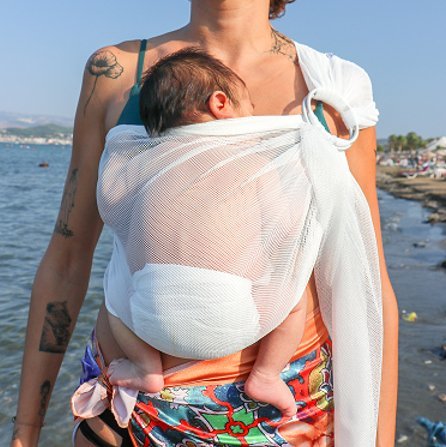 Neko Slings-BABY CARRIER HIRE: Neko Slings Aqua / Water Ring Sling - Cloth and Carry