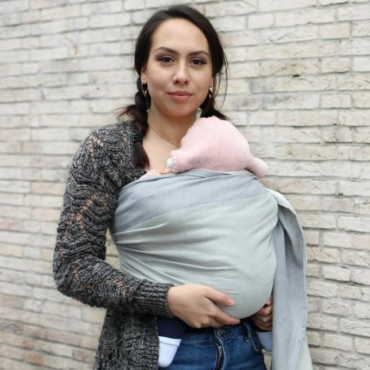Yaro Slings-Yaro Newborn Woven Wrap - Grey - Cloth & Carry